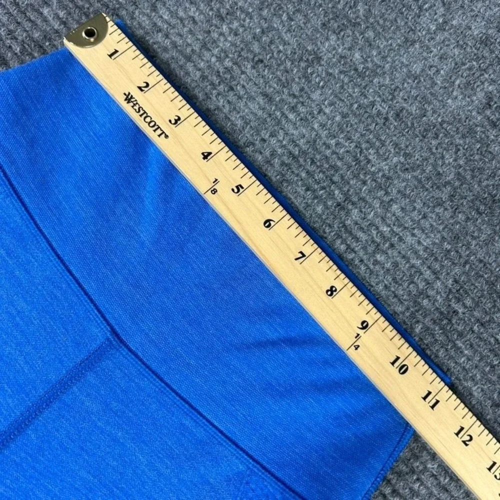 Lululemon Blue High-Waisted Athletic Leggings Womens No Size Tag‎ 22x29